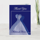 Carte De Remerciements THANK Matron of Honor (Devant)