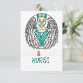 Carte De Remerciements Thank Nurse (Debout devant)