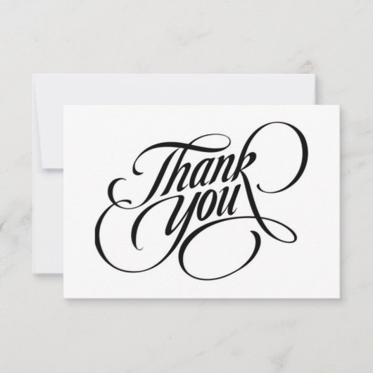 Carte De Remerciements Thank You (Devant)