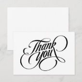 Carte De Remerciements Thank You (Devant / Derrière)