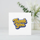 Carte De Remerciements Thank you  (Debout devant)