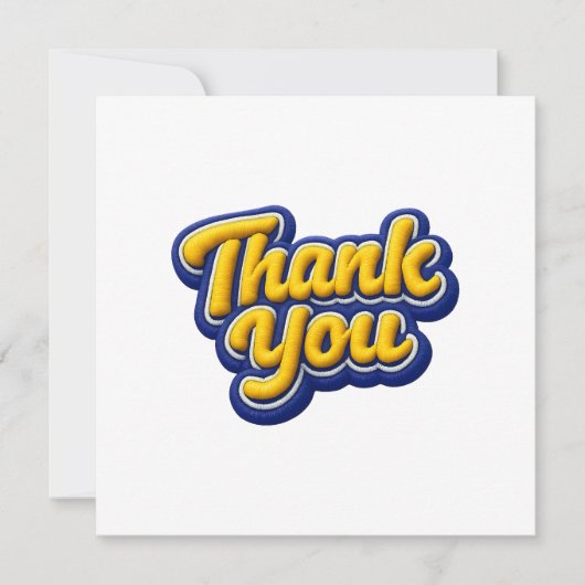 Carte De Remerciements Thank you  (Devant)