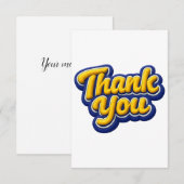 Carte De Remerciements Thank you  (Devant / Derrière)