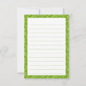 Carte De Remerciements Thank You 70 Birthday Number Pattern Green/White (Dos)