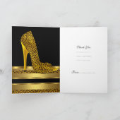 Carte De Remerciements Thank You Birthday Party Leopard 2 (Intérieur)