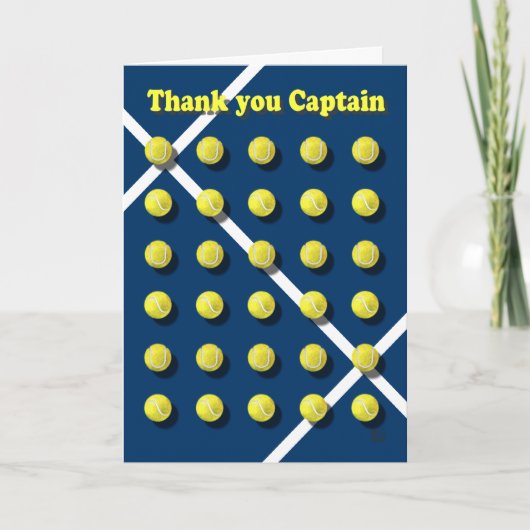 Carte De Remerciements Thank you Captain (Devant)