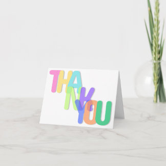 Carte De Remerciements Thank You Card Editable Template (Blank)