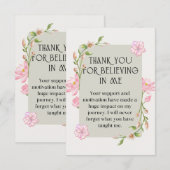 Carte De Remerciements thank you card for teachers (Devant / Derrière)