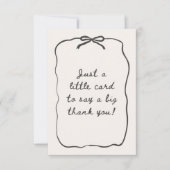 CARTE DE REMERCIEMENTS THANK YOU CARD MODERN (Devant)