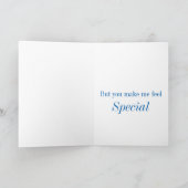 Carte De Remerciements Thank you for making me feel important (Intérieur)