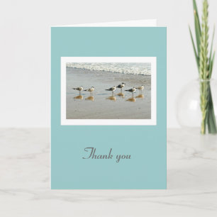 Carte De Remerciements Thank you for the there - Sandpiper Ocean Card