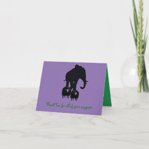 Carte De Remerciements Thank you for your support