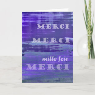 Carte De Remerciements Thank You in French