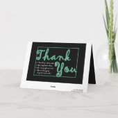 Carte De Remerciements THANK YOU Professionnels administratifs (Dos)