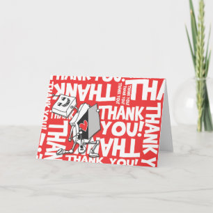 Carte De Remerciements Thank you robot