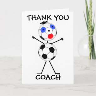 Carte De Remerciements Thank You Soccer Coach
