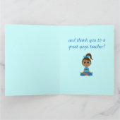 Carte De Remerciements Thank you to a yoga teacher (Intérieur)