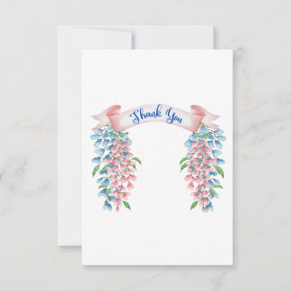 Carte De Remerciements Thank You Wisteria Flowers