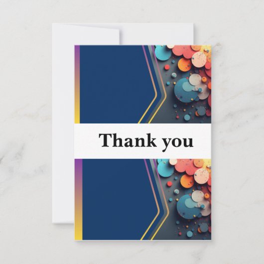 Carte De Remerciements Thank your loved ones with this beautiful wedding (Devant)