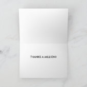 CARTE DE REMERCIEMENTS THANKS A MILLION (Intérieur)