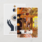 Carte De Remerciements Thanksgiving Card (Devant / Derrière)