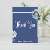 Carte De Remerciements Thanku card (Debout devant)