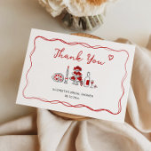 Carte De Remerciements That's Amore Dessin à Main Italien Rose Fête de Ma