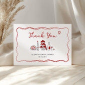 Carte De Remerciements That's Amore Dessin à Main Italien Rose Fête de Ma