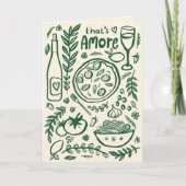 Carte De Remerciements That's Amore Italian Food CUSTOM Bridal SHower  (Devant)
