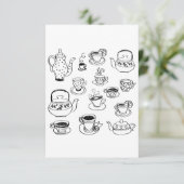 Carte De Remerciements Thé (Debout devant)