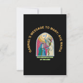 Carte De Remerciements The Annunciation of the Lord (Dos)