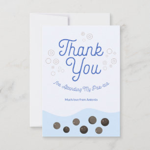 Carte De Remerciements Thé aux perles bleues Par-tea Enfants Axolotl Ador