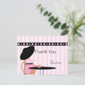 Carte De Remerciements Thé bébé (Debout devant)