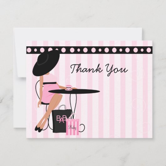 Carte De Remerciements Thé bébé (Devant)