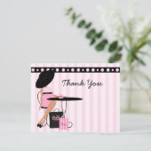 Carte De Remerciements Thé bébé (Debout devant)