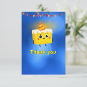 Carte De Remerciements The Best Birthday Party Cake (Debout devant)