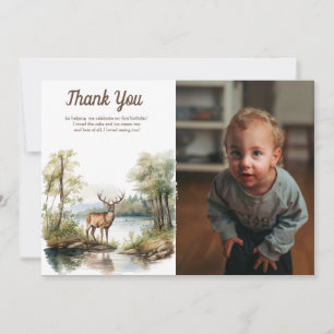 Carte De Remerciements The Big One Anniversaire Rustique Anniversaire