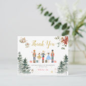 Carte De Remerciements Thé de mariage de Noël Casse-Noisette (Debout devant)