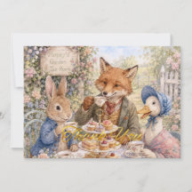 Thé de rassemblement de lapin de renard de canard