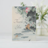 Carte De Remerciements The Frog and The Lotus (Debout devant)