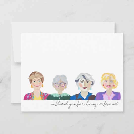 Carte De Remerciements The Golden Girls Notecards (Devant)