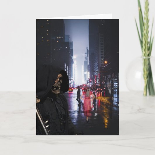 Carte De Remerciements The Grim Reaper Halloween Card (Devant)