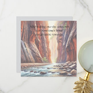Carte De Remerciements The Narrows / Parc national de Zion & Citation