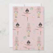 Carte De Remerciements The Nutcracker Winter Onederland 1st Birthday (Dos)