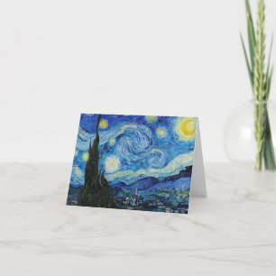Carte De Remerciements The Starry Night (1889) by Vincent Van Gogh