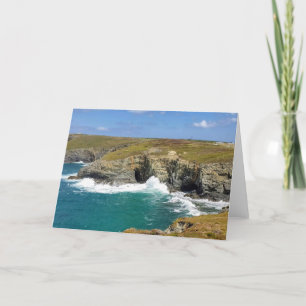 Carte De Remerciements The wave and the cliff card