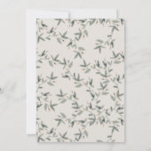 Carte De Remerciements Théière florale bleue aqua mignonne Crups Shower d (Dos)