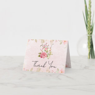 Carte De Remerciements Théière Florale Remerciements pour la Fête de Mari