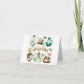 Carte De Remerciements Thème Alice (Devant)