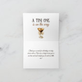 Carte De Remerciements Thème café Espresso Martini Baby shower Bow (Intérieur)